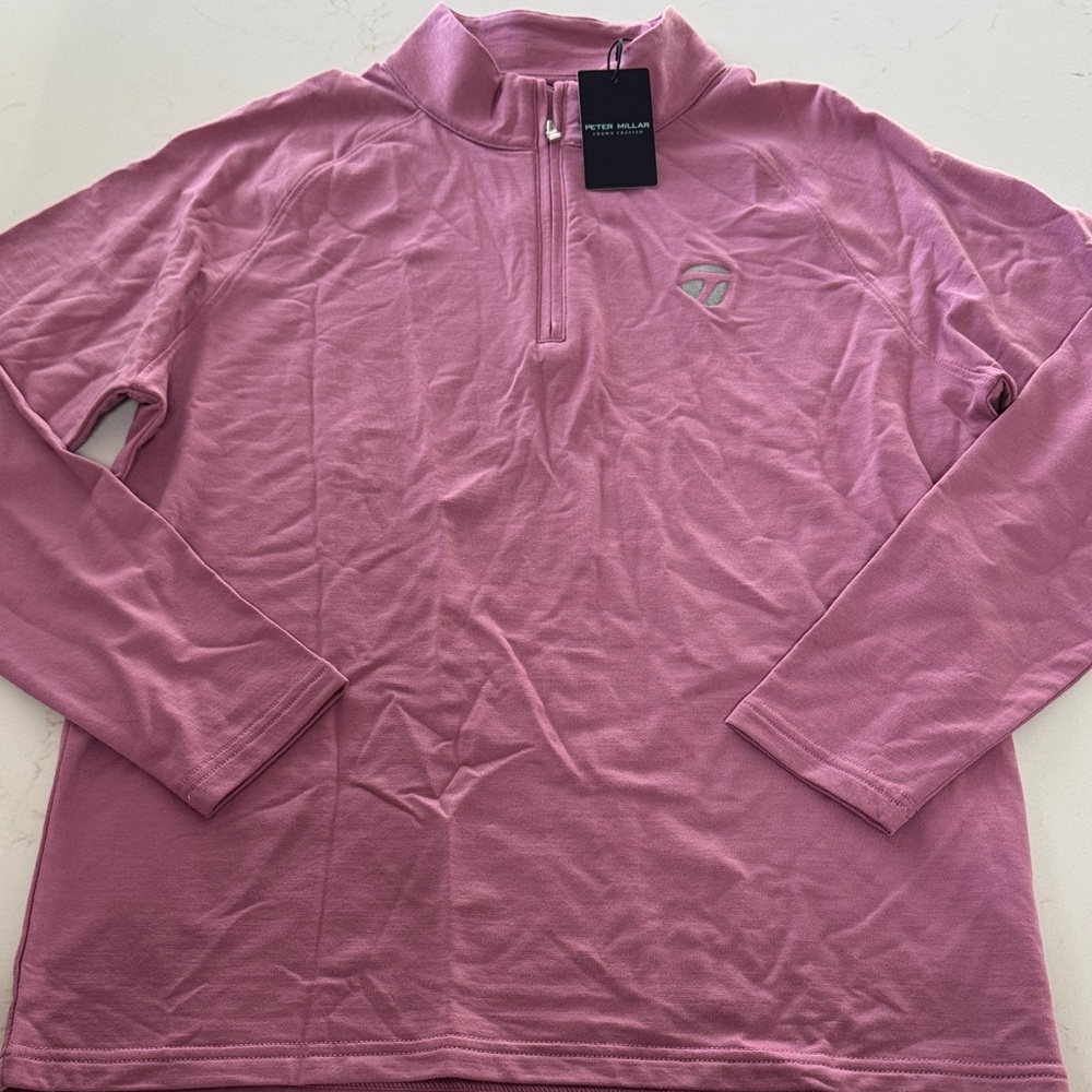 Peter Millar Light Pink Men’s Half-Zip Pullover NWT Medium